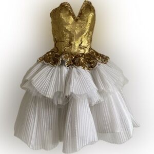 Vintage Fabrice hand beaded silk MUSEUM WORTHY